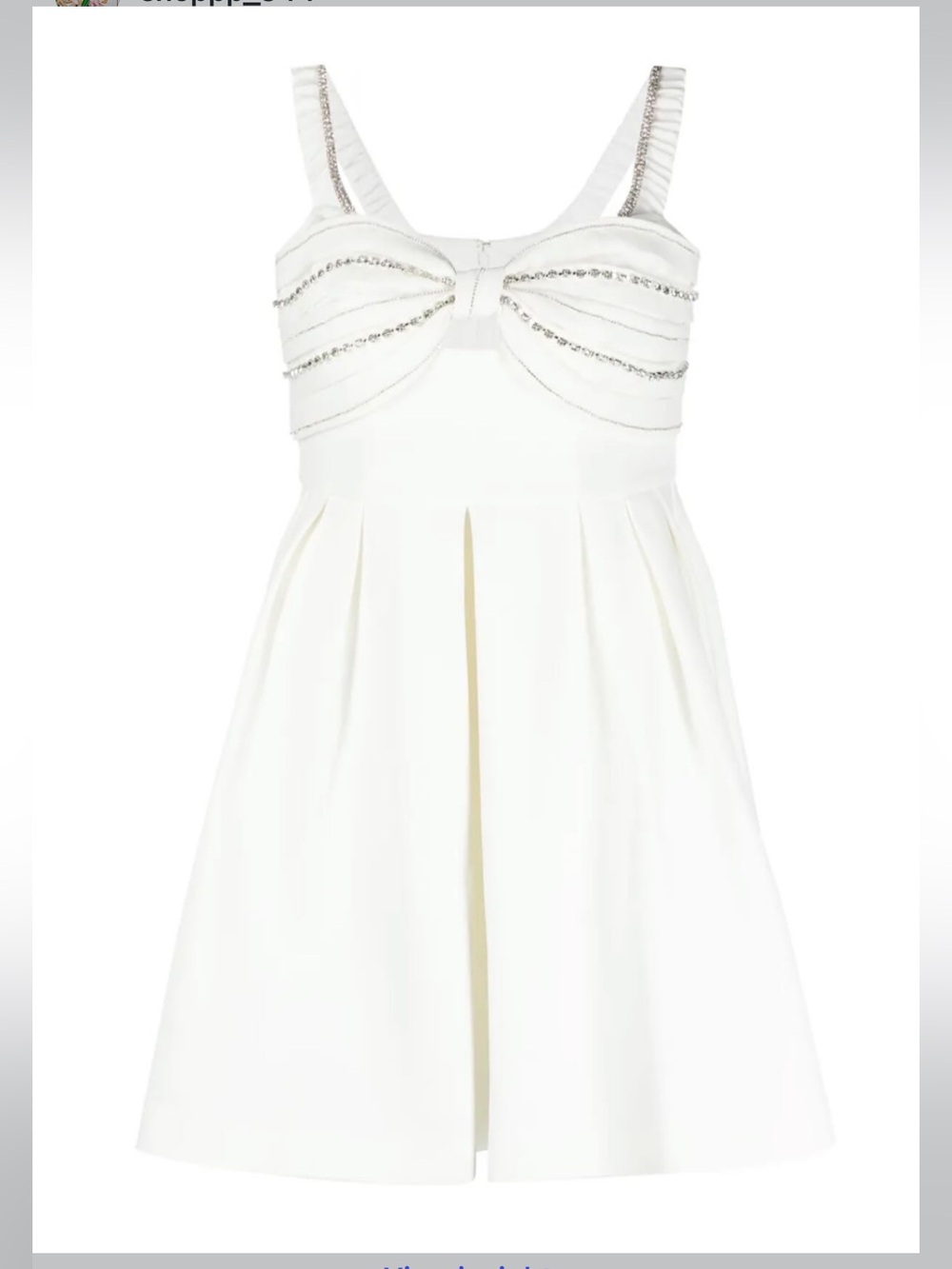 Self-Portrait Crystal Embellished Mini Dress